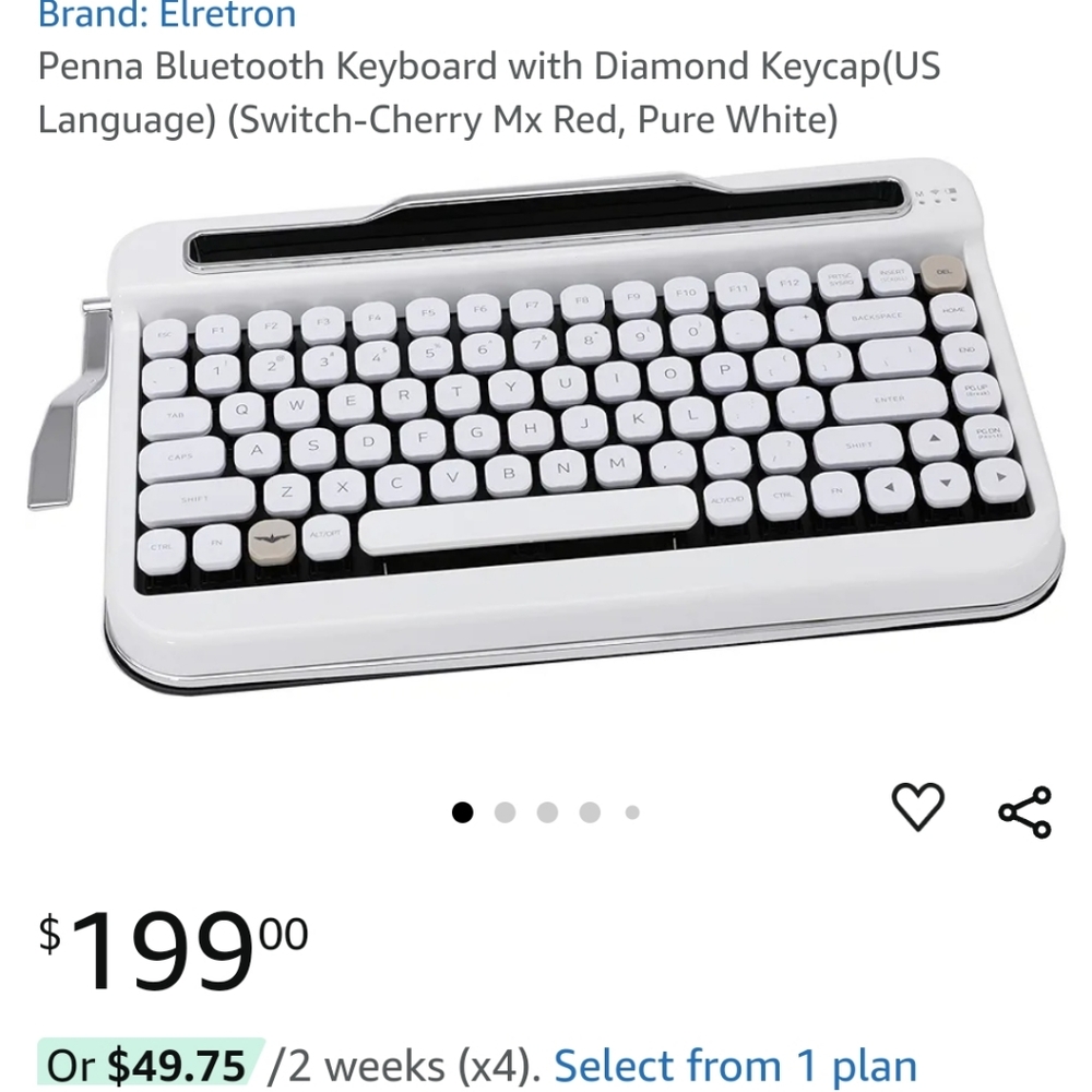 Wireless Typewriter Keyboard - Picture 3 of 3